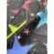 Stars Colorful Night Anti-Pill No Sew Throw Fleece Fabric Kit (50x60)